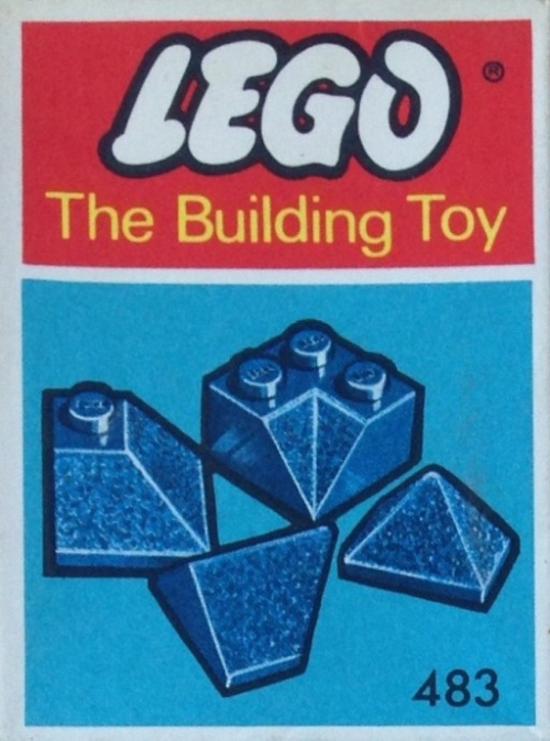 483-5 Angle, Valley and Corner Slopes, Blue (The Building Toy)