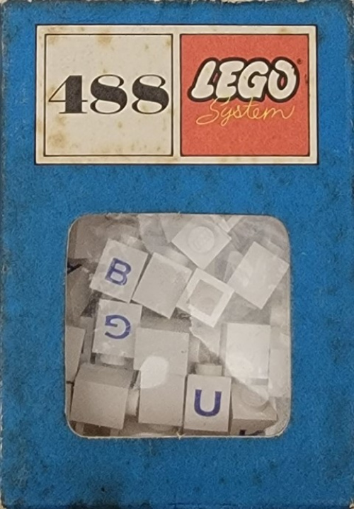 488-1 1 x 1 Bricks with Letters (System)