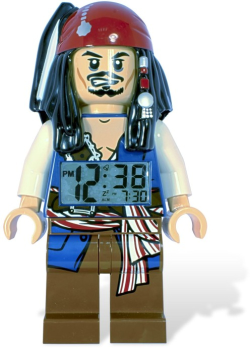 5000144-1 Pirates of the Caribbean Jack Sparrow Minifigure Clock