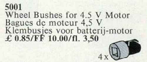 5001-1 4 Wheel Bushes for 4.5V Basic Motor
