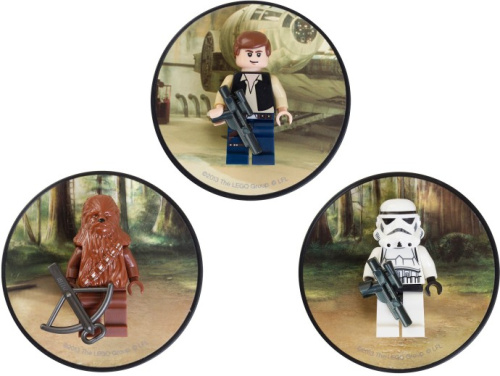 5002824-1 Han Solo, Chewbacca and Stormtrooper Magnets
