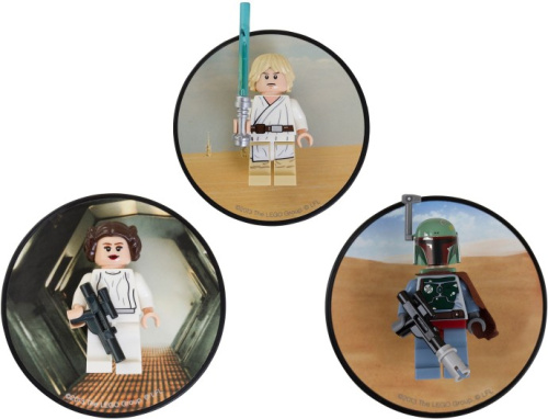 5002825-1 Luke Skywalker, Princess Leia and Boba Fett Magnets