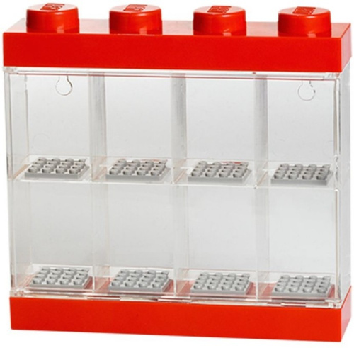 5004890-1 Minifigure Display Case 8 – Red