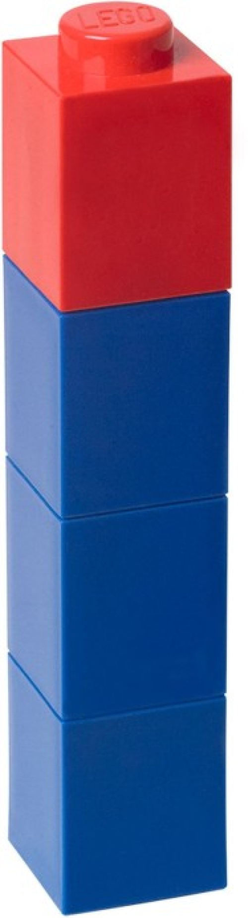 5004896-1 Square Drinking Bottle – Blue with Red Lid