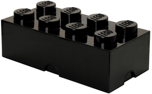 5005031-1 8 stud Black Storage Brick