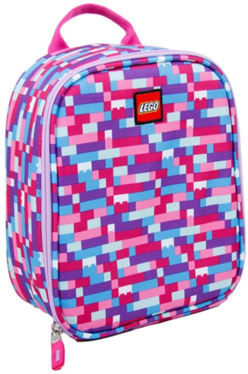 5005354-1 Pink Purple Brick Print Lunch Bag
