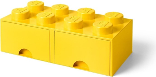 5005400-1 8 stud Bright Yellow Storage Brick Drawer