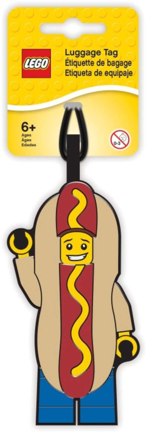 5005582-1 LEGO Hot Dog Guy Luggage Tag