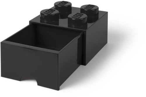 5005711-1 4 Stud Black Storage Brick Drawer