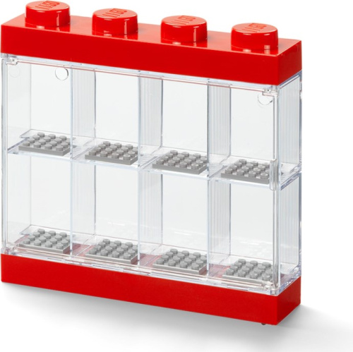 5006151-1 8 Minifigure Display Case Red