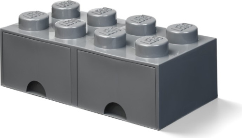 5006329-1 8 Stud Dark Gray Storage Brick Drawer