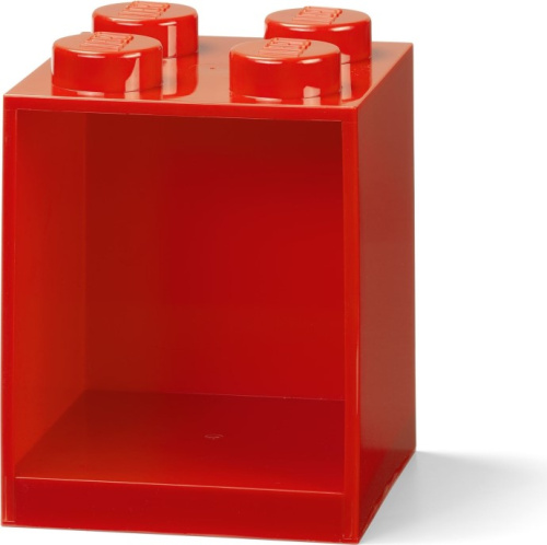 5006587-1 Brick Shelf 4 Knobs Bright Red