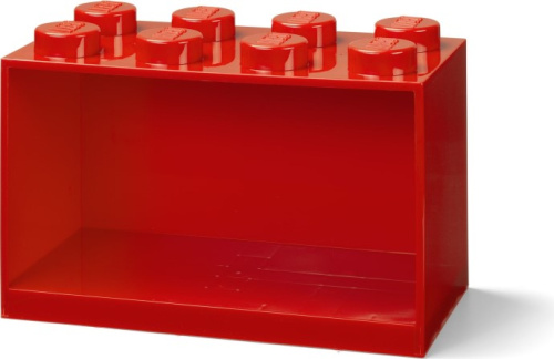 5006589-1 Brick Shelf 8 Knobs Bright Red