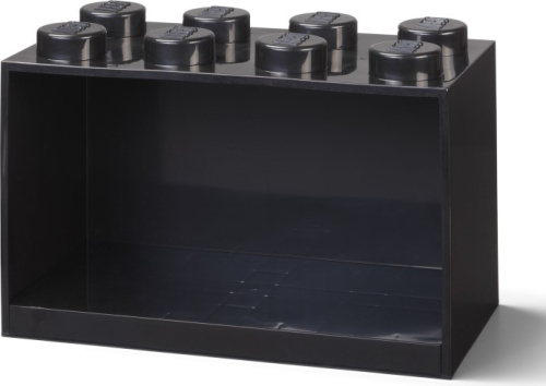 5006610-1 Brick Shelf 8 Knobs Black