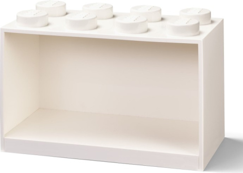 5006611-1 Brick Shelf 8 Knobs White