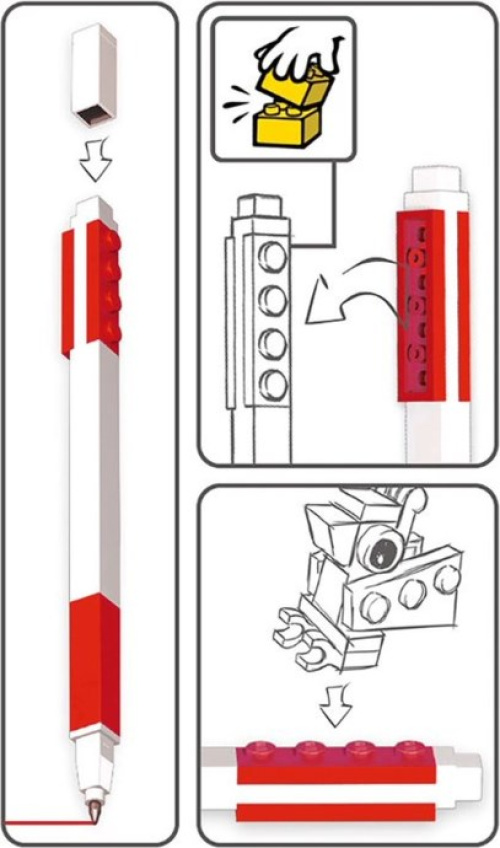 5007209-1 Pen Pal Gel Pen with Minifigure – Red