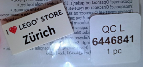 500759-1 I Heart LEGO Store Zurich Tile