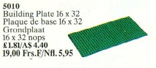 5010-1 Building Plate 16 x 32 Green