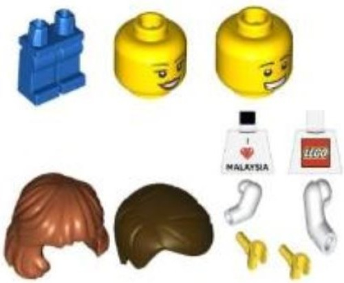 5010324-1 I Love Malaysia Minifigures