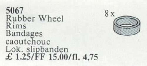 5067-1 Rubber Wheel Rims