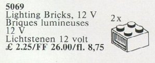 5069-1 2 Lighting Bricks 12V