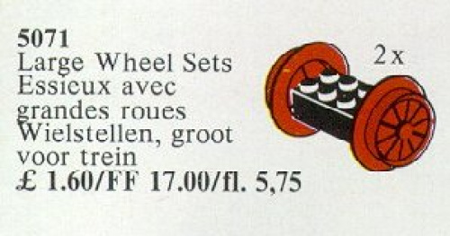 5071-1 Wheel Sets Large, Red