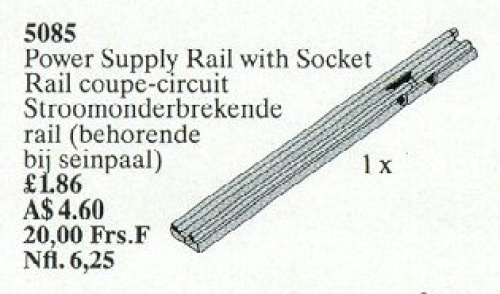 5085-1 Insulating Track Plus Socket 12V (Isolating Rail)