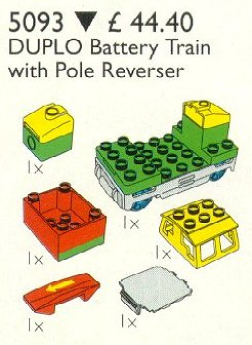 5093-1 Duplo Battery Train with Polarity Switch