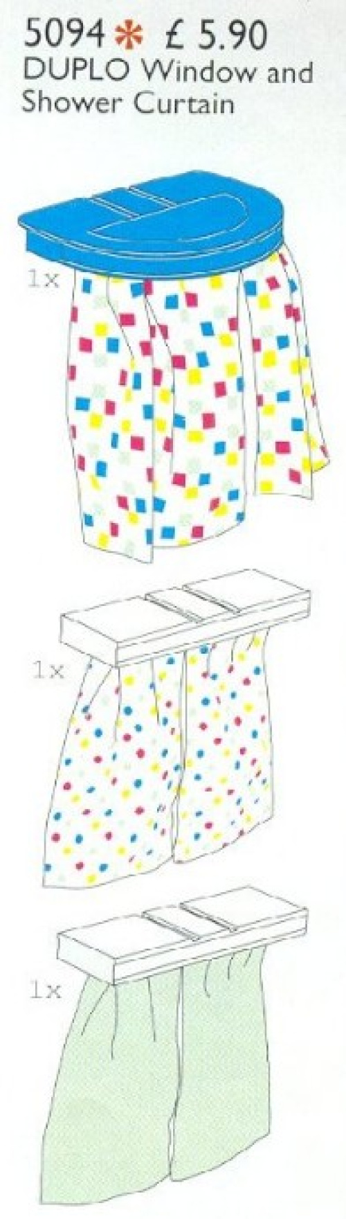 5094-1 Duplo Window and Shower Curtains
