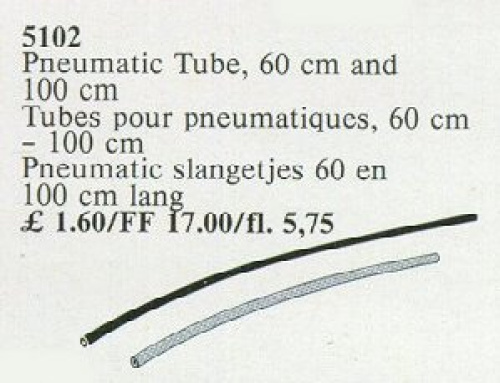 5102-1 Pneumatic Tube Black and Grey 60 and 100 cm