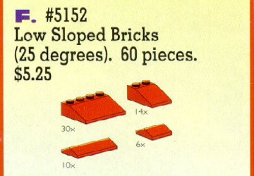 5152-1 Roof Bricks Shallow 25 Degrees Red