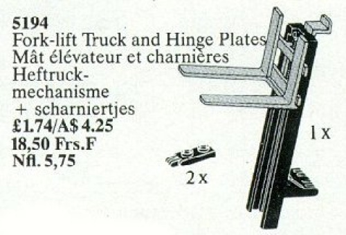 5194-1 Forklift Truck and Hinge Plates