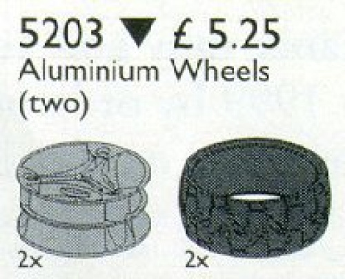 5203-1 Technic Alloy Wheels (and Tyres)