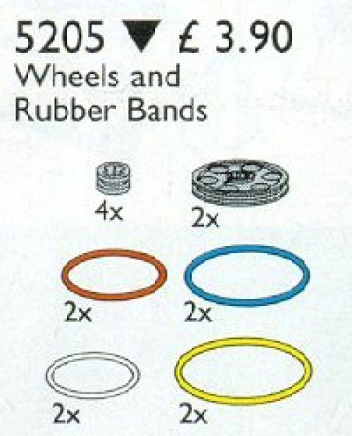 5205-1 Technic Wheels and Rubber Bands