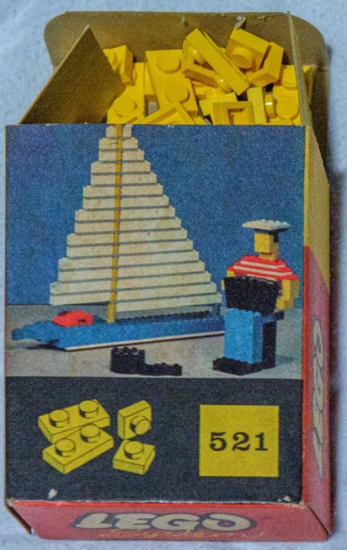 521-1 1 x 1 and 1 x 2 Plates (cardboard box version)