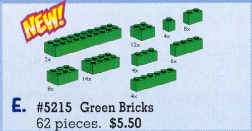 5215-1 Green Bricks Assorted