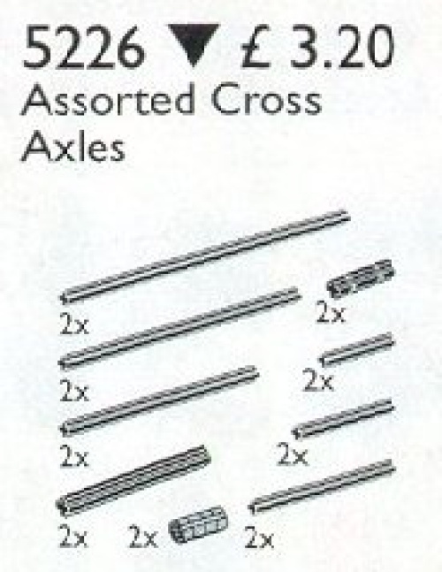5226-1 Technic Assorted Cross Axles