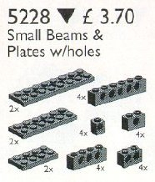 5228-1 Technic Beams and Plates with Holes, Black