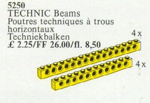 5250-1 8 Technic Beams Yellow