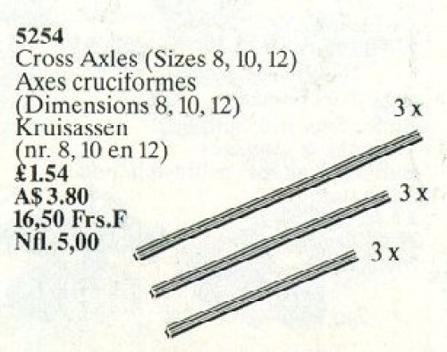 5254-1 Cross Axles Sizes 8, 10 and 12