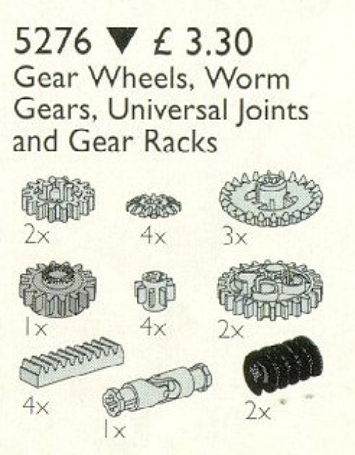 5276-1 Gear Wheels, Worm Gears and Racks, Universal Joints