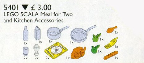 5401-1 LEGO Scala Kitchen Accessories