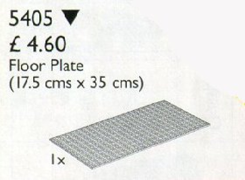 5405-1 LEGO Scala Floor Plate 17.5 x 35 cm