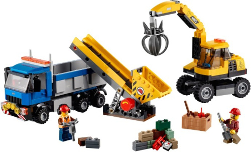 60075-1 Excavator and Truck