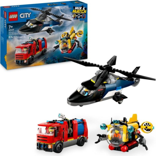 60462-1 Helicopter, Fire Engine & Submarine Remix