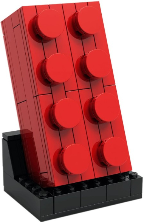 6313287-1 Buildable 2x4 Red Brick