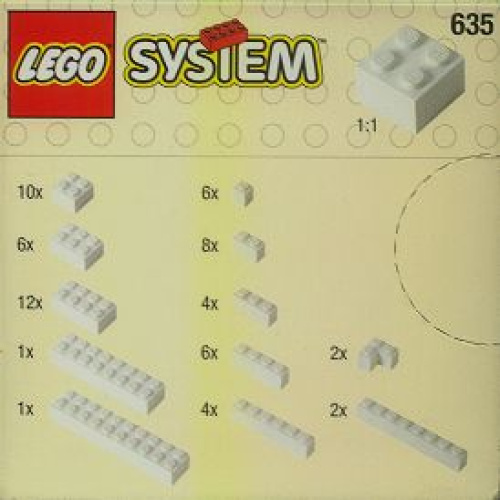 635-1 Extra Bricks in White