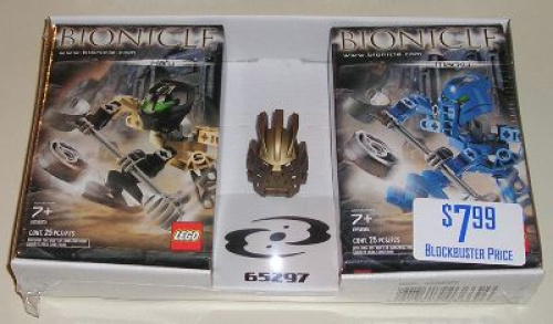 65297-1 Bionicle twin-pack with gold mask