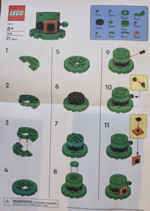 6643344-1 Hat (St Patrick's Day M&T)