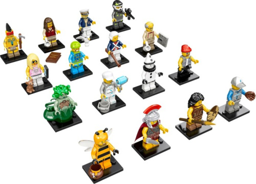 71001-17 LEGO Minifigures - Series 10 - Complete (except Mr. Gold)